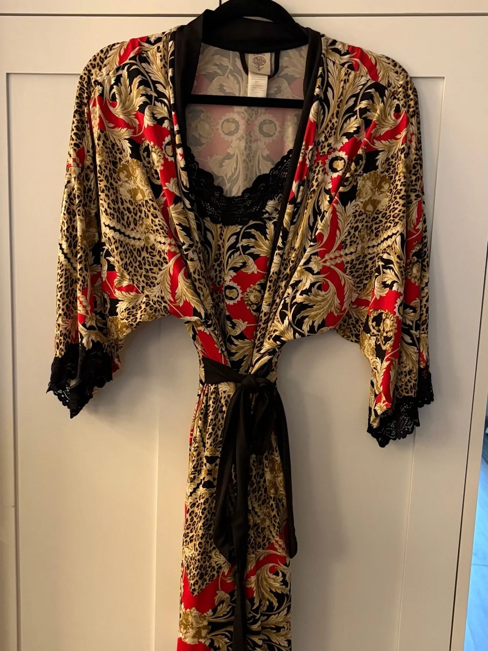 Lily Bloom satin robe